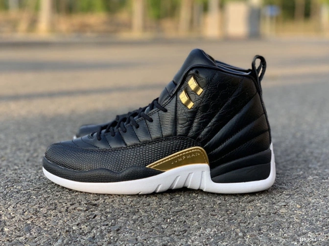 TB Retro Air Gold-White AO6068-007 'Reptile' Jordan 12 Metallic Black 0719